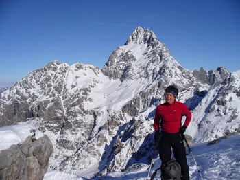 Die Watzmann Südspitze im Winter
